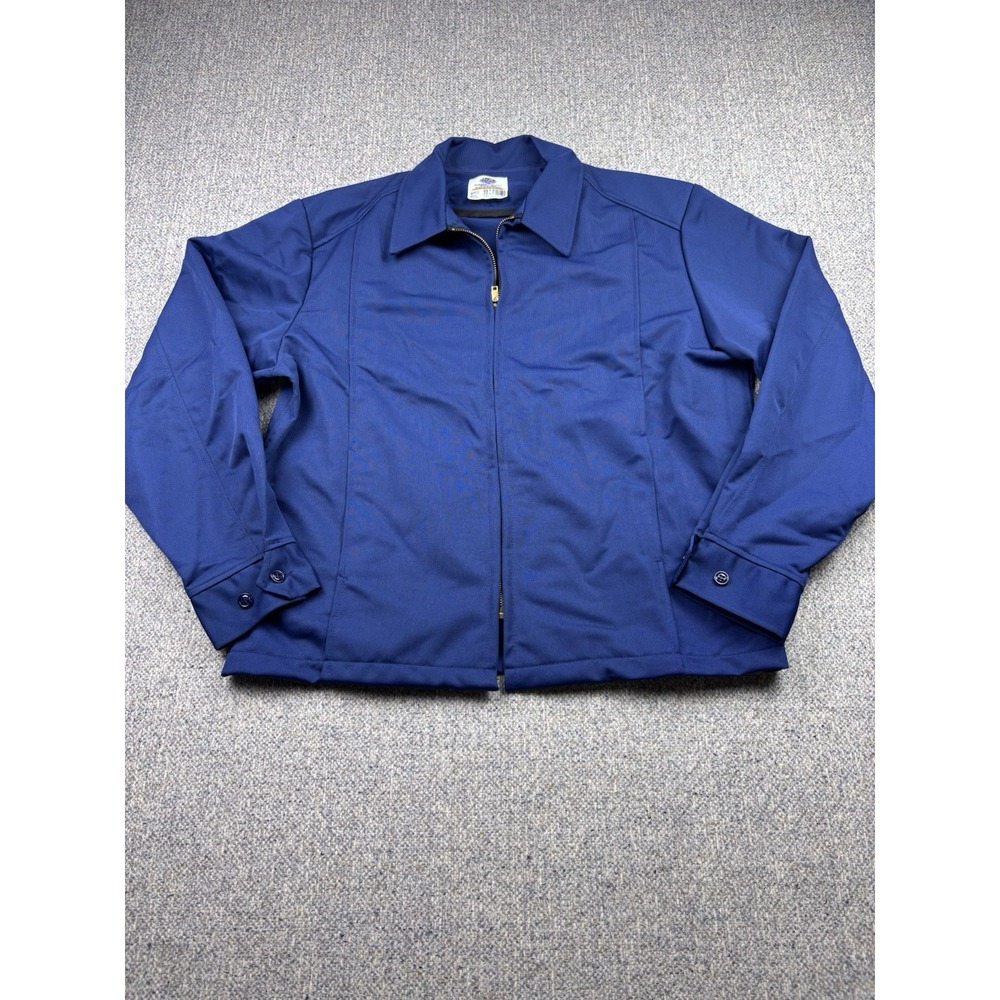 RIVERSIDE FLEXBAC Men's 42/L Blue Lightweight Work Shop Jacket USA (NO LINING)